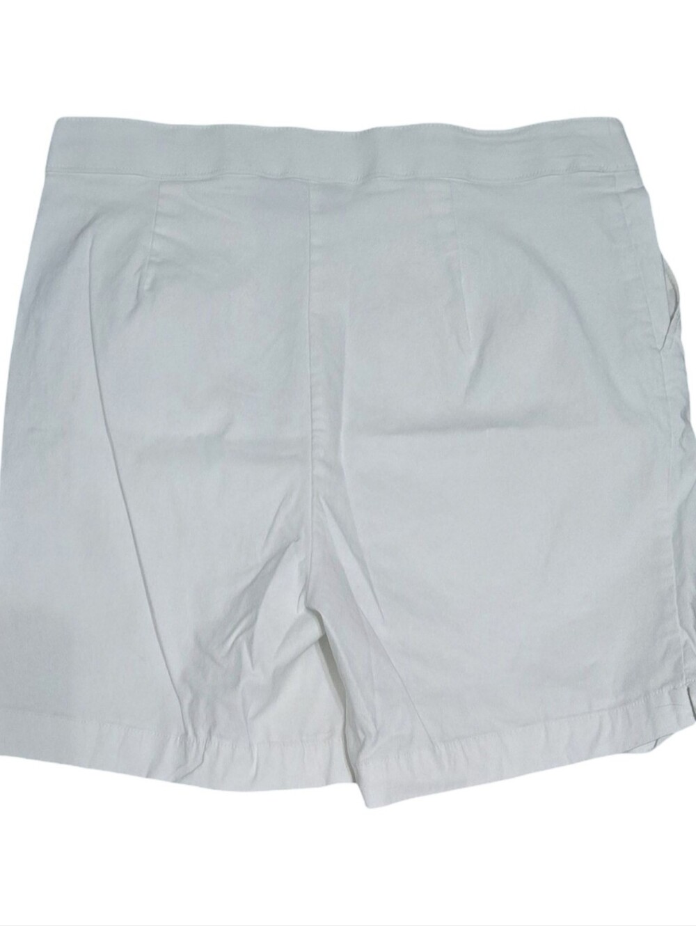 Rafaella White Bermuda Shorts Soft Wide Band Stretch Comfort Outdoors Cozy - Picture 8 of 9
